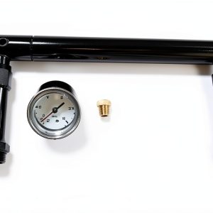 Pirate Mfg Black Anodized Fuel Log Holley-0