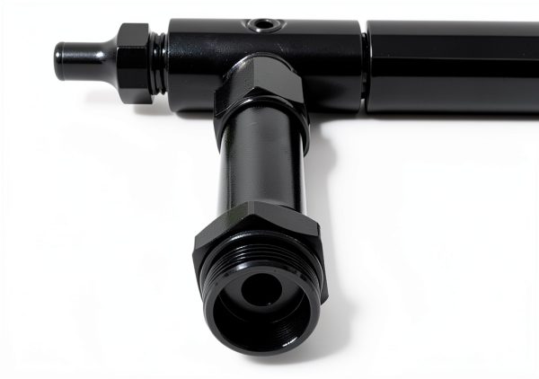 Pirate Mfg Black Anodized Fuel Log Holley-4