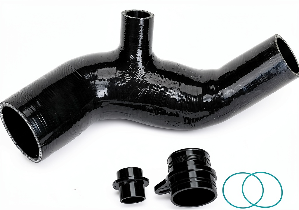 VIV high flow inlet pipe installed on a BMW N55 engine