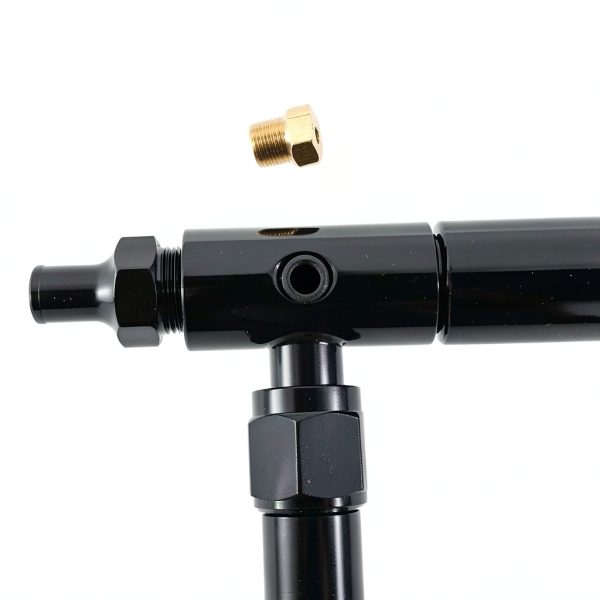Pirate Mfg Black Anodized Fuel Log Holley-5
