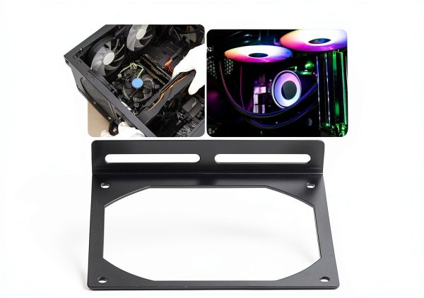 Fan Holder QIEIEI Galvanized Steel 120LS Fan Bracket for PC Cases-4