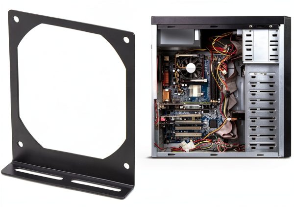 Fan Holder QIEIEI Galvanized Steel 120LS Fan Bracket for PC Cases-7