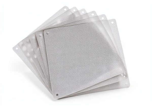 MECCANIXITY 6PCS PC Dust Filter, 140x140mm PVC Computer Case Cooler Dustproof Mesh Cover Fan Grills for Computer Chassis Speakers, White-2