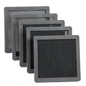 120mm Fan Dust Filter Mesh Magnetic PVC Grill PANO MOUNTS 4.72" 5 Pack-0