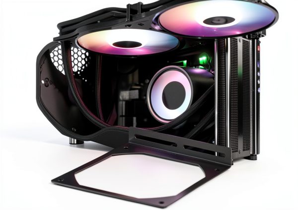 Fan Holder QIEIEI Galvanized Steel 120LS Fan Bracket for PC Cases-2