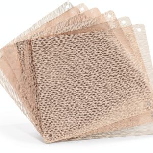 MECCANIXITY 6PCS PC Dust Filter, 140x140mm PVC Computer Case Cooler Dustproof Mesh Cover Fan Grills for Computer Chassis Speakers, White-0