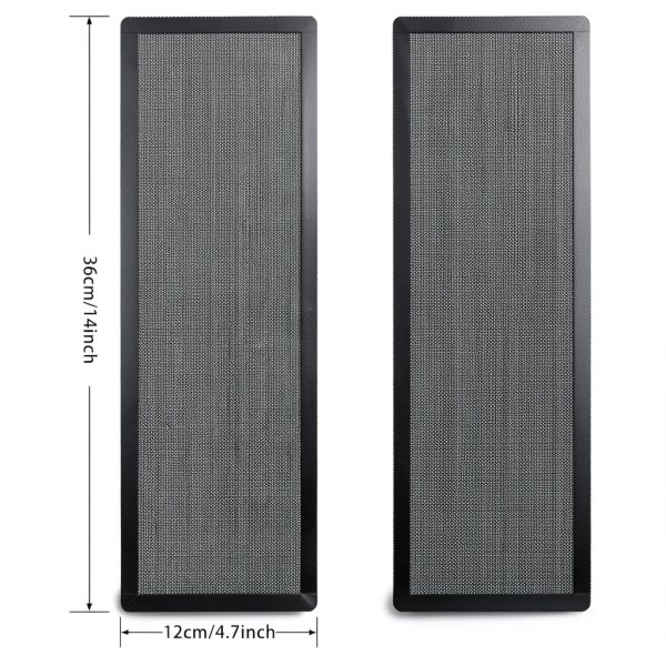 360mm x 120mm PC Case Dust Mesh Filter 2 Pack Magnetic PVC YSSHUI-1