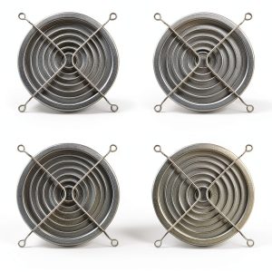 Easycargo 120mm Fan Grill Guard Black 4 Pack with Screws-0