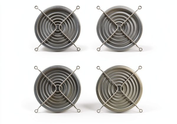 Easycargo 120mm Fan Grill Guard Black 4 Pack with Screws-0