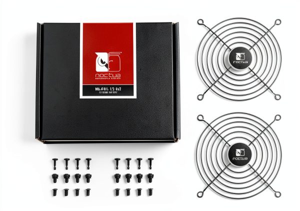 Noctua NA-FG1-12 Sx2 120mm Fan Grills Matte Black Set of 2-2